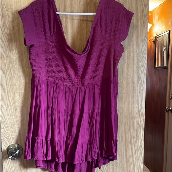 Torrid Pink Ruffle Top - Picture 4 of 4